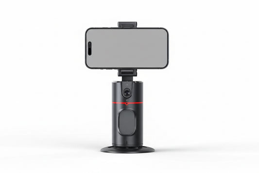 Auto Face Tracking Tripod 360° Rotation, Auto Tracking Phone Holder Remote Moving Tripod for Live Video Vlog